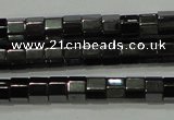 CHE125 15.5 inches 3*4mm faceted tube hematite beads wholesale