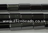 CHE126 15.5 inches 5*8mm faceted tube hematite beads wholesale