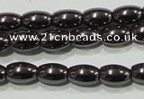 CHE137 15.5 inches 4*6mm rice hematite beads wholesale