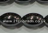 CHE140 15.5 inches 10*15mm rice hematite beads wholesale