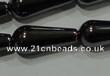 CHE149 15.5 inches 8*20mm teardrop hematite beads wholesale