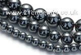 CHE18 16 inches 4mm & 6mm & 8mm round hematite beads Wholesale