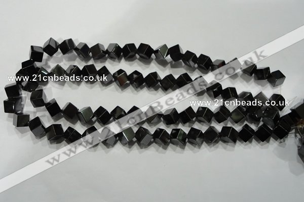 CHE188 15.5 inches 8*8mm cube hematite beads wholesale