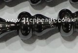 CHE193 15.5 inches 12*18mm calabash hematite beads wholesale