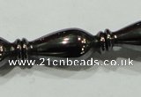 CHE195 15.5 inches 8*20mm vase-shaped hematite beads wholesale