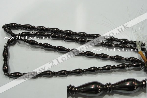 CHE195 15.5 inches 8*20mm vase-shaped hematite beads wholesale