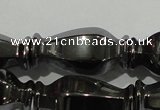 CHE197 15.5 inches 10*20mm vase-shaped hematite beads wholesale