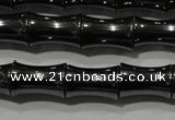 CHE204 15.5 inches 8*12mm bamboo hematite beads wholesale