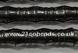 CHE207 15.5 inches 8*12mm bamboo hematite beads wholesale