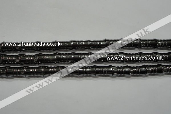 CHE207 15.5 inches 8*12mm bamboo hematite beads wholesale