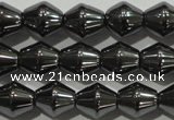 CHE211 15.5 inches 6*6mm bicone hematite beads wholesale