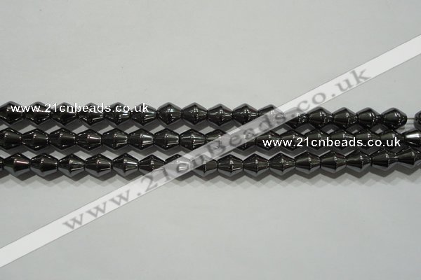 CHE211 15.5 inches 6*6mm bicone hematite beads wholesale