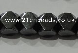 CHE223 15.5 inches 8*8mm faceted cube hematite beads wholesale