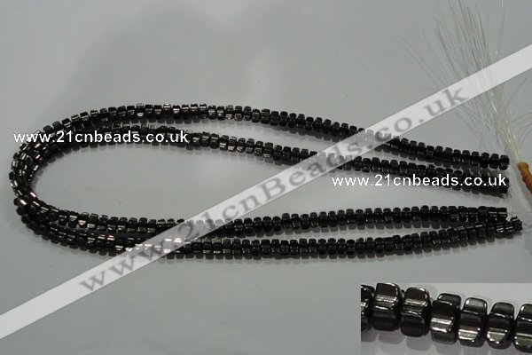 CHE234 15.5 inches 4*7mm star hematite beads wholesale