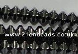 CHE235 15.5 inches 4*6mm star hematite beads wholesale