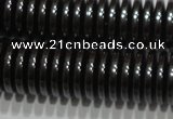 CHE239 15.5 inches 1*6mm dish hematite beads wholesale