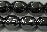 CHE247 15.5 inches 10*12mm lantern hematite beads wholesale