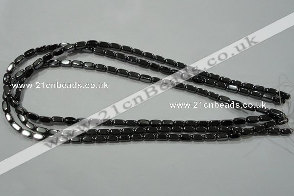 CHE248 15.5 inches 4*8mm cuboid hematite beads wholesale