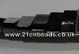 CHE255 15.5 inches 6*7*13mm hematite beads wholesale
