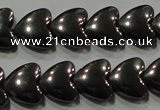 CHE257 15.5 inches 8*8mm heart hematite beads wholesale