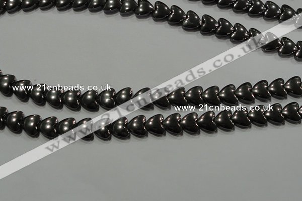 CHE257 15.5 inches 8*8mm heart hematite beads wholesale