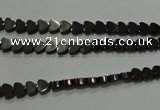 CHE266 15.5 inches 4*4mm heart hematite beads wholesale