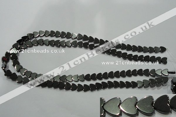 CHE268 15.5 inches 8*8mm heart hematite beads wholesale