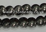 CHE271 15.5 inches 12mm flat round hematite beads wholesale