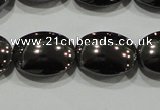 CHE277 15.5 inches 10*14mm oval hematite beads wholesale