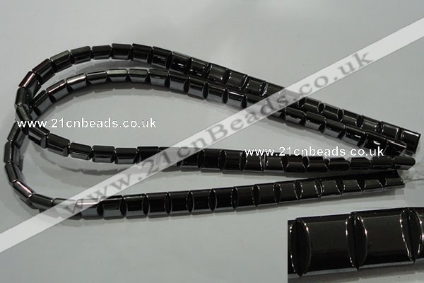 CHE286 15.5 inches 10*10mm square double drilled hematite beads wholesale