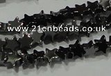 CHE292 15.5 inches 4mm star hematite beads wholesale