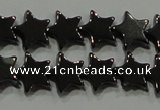 CHE293 15.5 inches 6mm star hematite beads wholesale