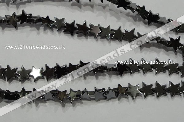 CHE295 15.5 inches 10mm star hematite beads wholesale