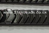 CHE297 15.5 inches 6*9mm hematite beads wholesale