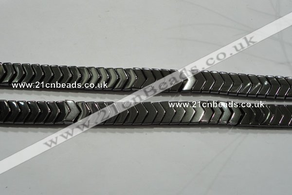 CHE297 15.5 inches 6*9mm hematite beads wholesale