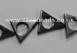 CHE300 15.5 inches 16*18mm triangle hematite beads wholesale