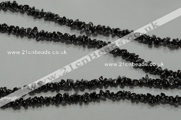 CHE306 15.5 inches 3*5mm – 6*8mm hematite chips beads wholesale