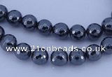 CHE31 16 inches 3mm faceted round hematite beads Wholesale