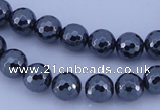 CHE33 16 inches 6mm faceted round hematite beads Wholesale