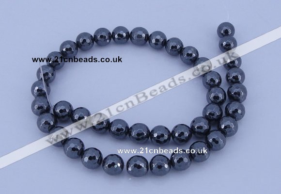CHE34 16 inches 8mm faceted round hematite beads Wholesale