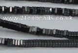 CHE411 15.5 inches 1*3*3mm square matte hematite beads wholesale