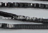 CHE412 15.5 inches 1*4*4mm square matte hematite beads wholesale