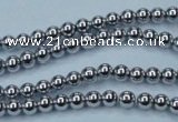 CHE422 15.5 inches 3mm round plated hematite beads wholesale