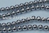 CHE423 15.5 inches 4mm round plated hematite beads wholesale