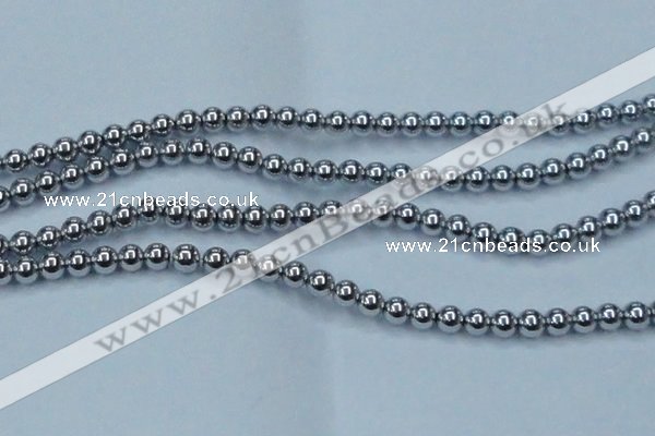 CHE427 15.5 inches 12mm round plated hematite beads wholesale