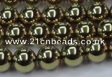 CHE436 15.5 inches 12mm round plated hematite beads wholesale