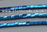 CHE455 15.5 inches 2*2mm cube plated hematite beads wholesale