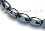 CHE54 15.5  inches 8*12mm rice shape hematite beads Wholesale