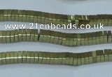 CHE559 15.5 inches 1*2*2mm square plated hematite beads wholesale