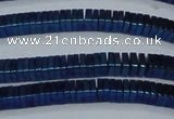 CHE574 15.5 inches 1*3*3mm square plated hematite beads wholesale